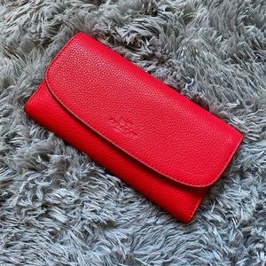 NWOT red Coach wallet!